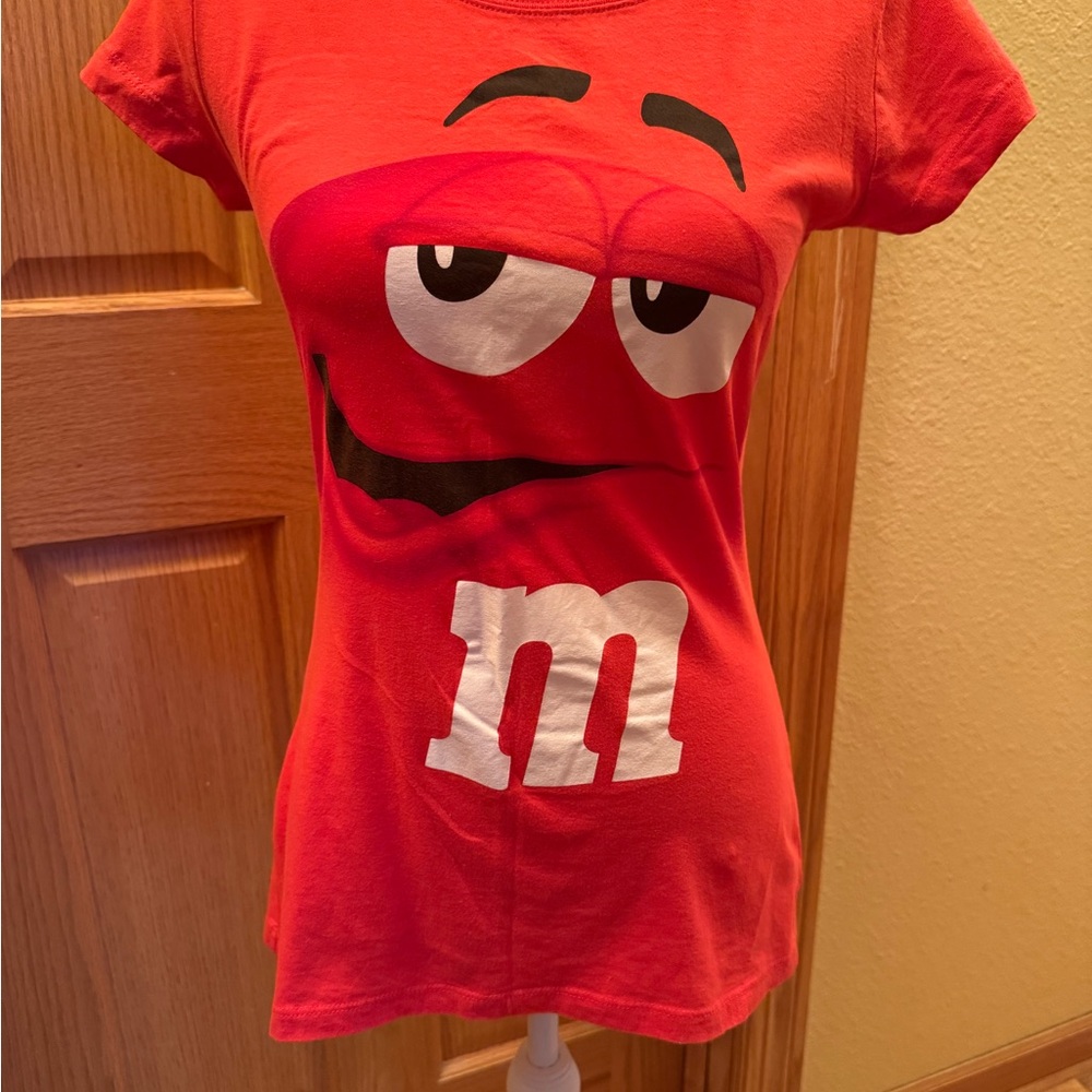 Red M&M Character T-Shirt